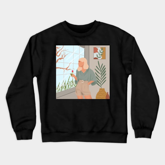 Abstract art | boho fashion Crewneck Sweatshirt by artoffaizan